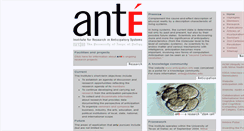 Desktop Screenshot of anteinstitute.org