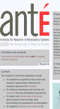 Mobile Screenshot of anteinstitute.org