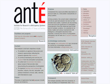 Tablet Screenshot of anteinstitute.org